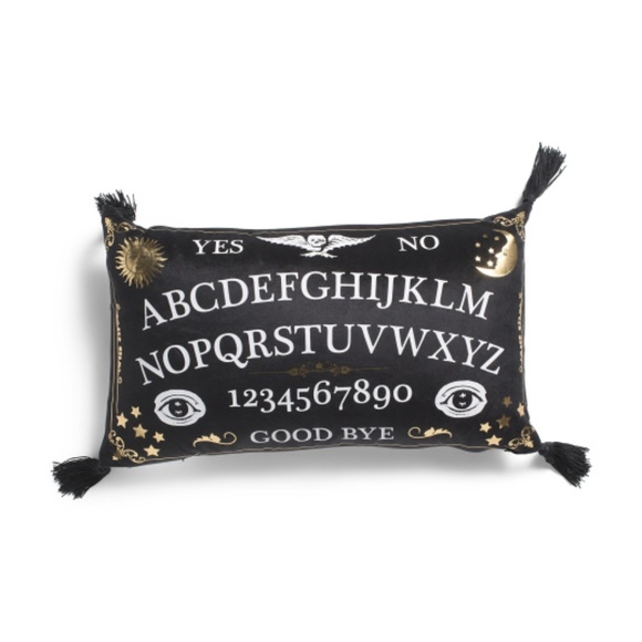 Thro Other - NWT THRO 12x20 Velvet Ouija Board Tassel Pillow duck feather filled